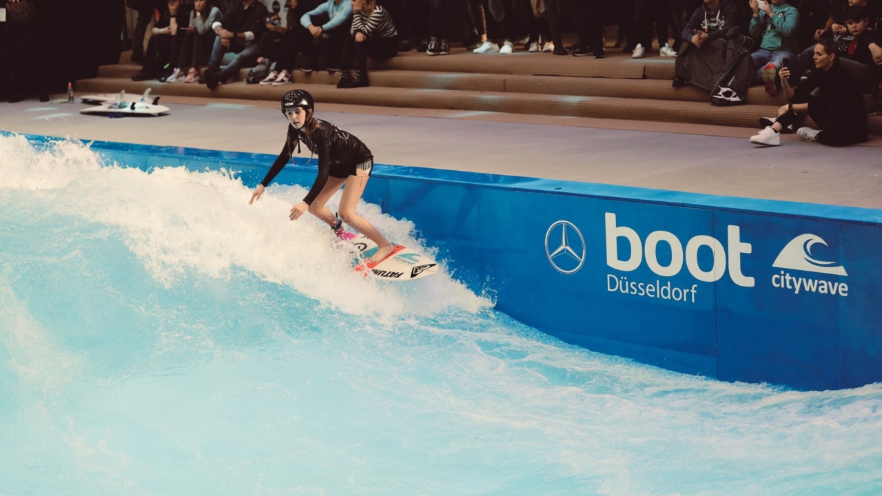 on the crest of a wave